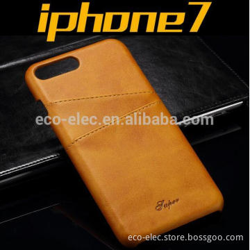 High quality Leather case with card slot at the back side for iPhone 7